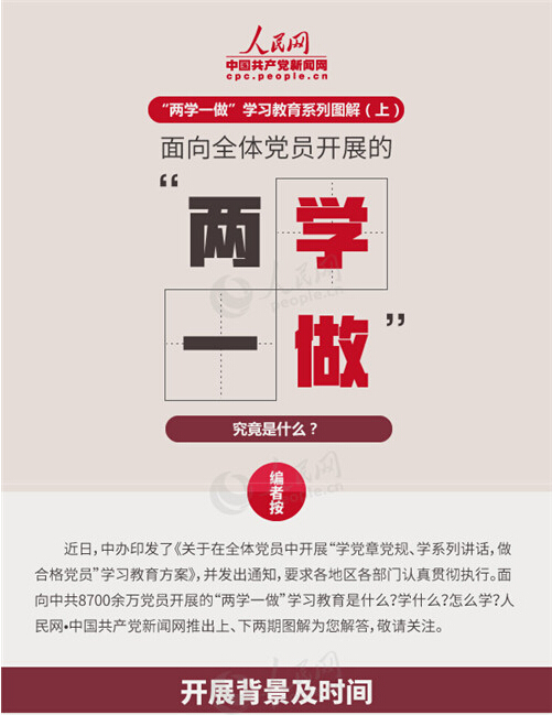 圖解：面向全體黨員開(kāi)展的“兩學(xué)一做”究竟是什么？